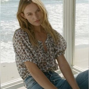 Doen June Top Sea Salt Bedford Paisley Medium